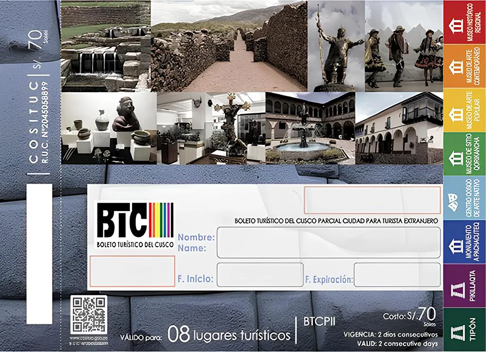 Cusco Tourist Ticket