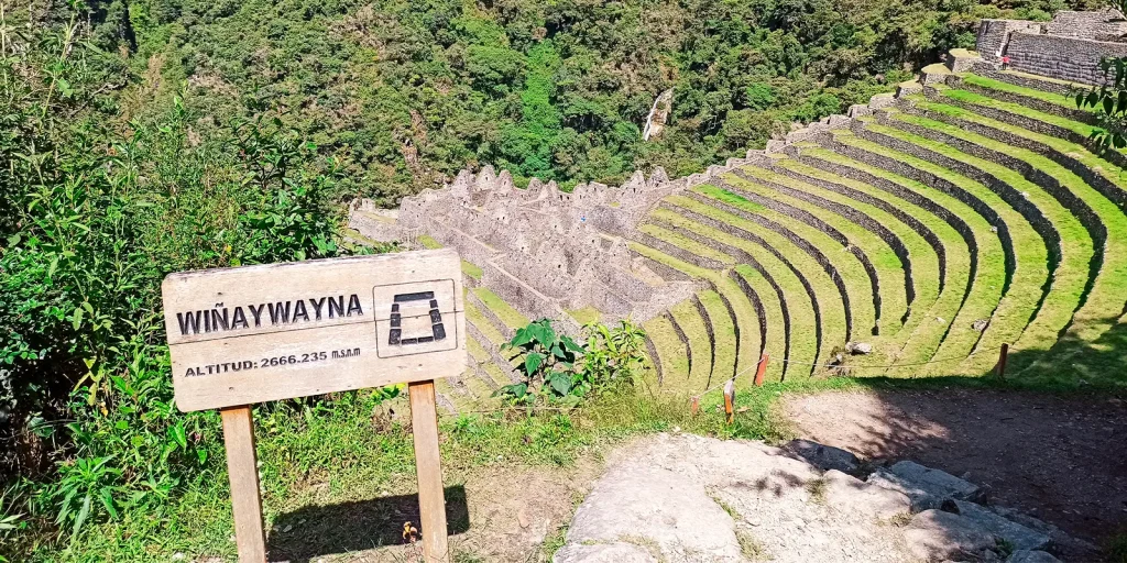 Ruins wiñay wayna near Machu picchu